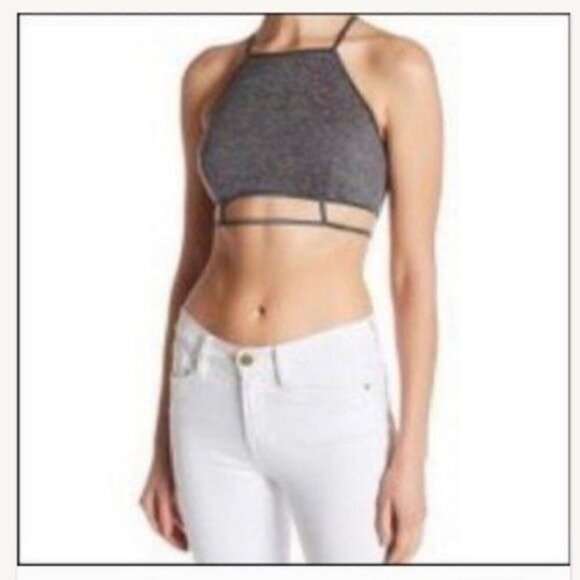 Line & Dot Charcoal Gray Bralette NWT - Picture 7 of 7
